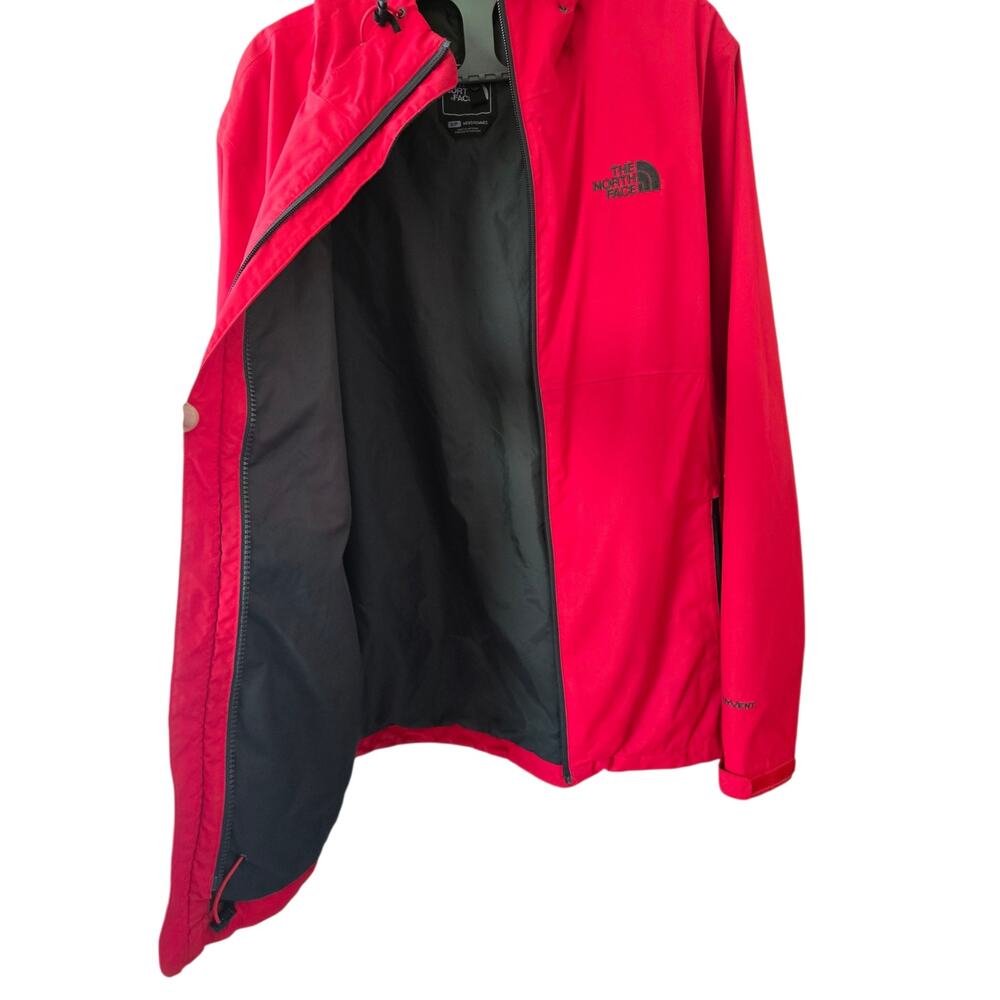 The North Face Dble Zip Lined Removable Hood Rain Jacket Size Mens S Womens M - Picture 4 of 11